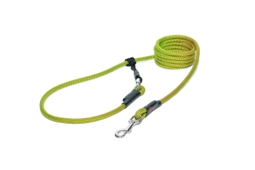 EASYLONG Hundeleine - M - 3,5m - grün mit roten Punkten